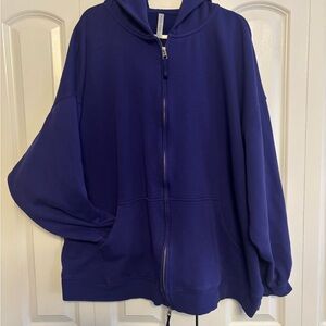 Fabletics Royal Blue Zip-Up Jacket